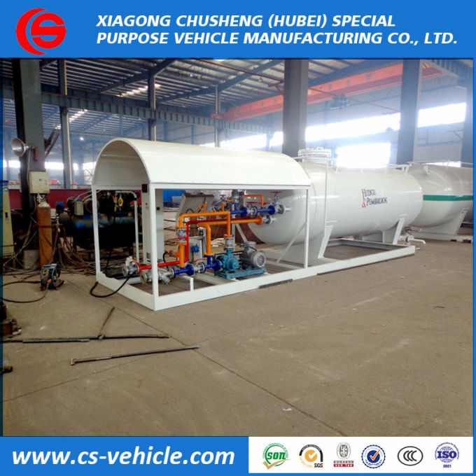 Nigeria LPG Skid Station 5tons / 10000liters / 10m3 LPG Gas Cylinder Filling Station 