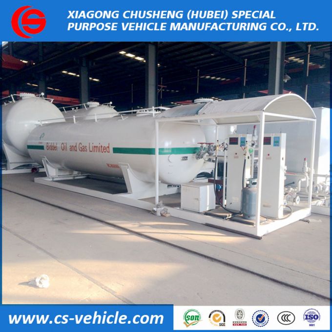 20000L / 20m3 / 10tons LPG Tank Skid Mounted Station LPG Filling Station 