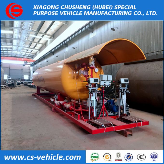 40m3 LPG Skid Mounted Stations 40cbm LPG Filling Gas Plant for Gas Cylinder 