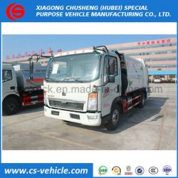 Sinotruk HOWO 4*2 140HP 8cbm Compression Garbage Truck