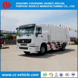 HOWO 4X2 266HP 8 Ton Garbage Truck 12m3 Compactor Garbage Truck