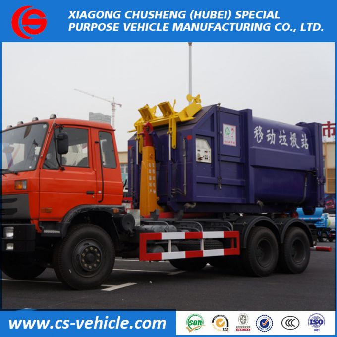 HOWO/Dongfeng 6X4 10tons Roll off Garbage Truck 20tons Hook Lifting Garbage Truck for Sale 