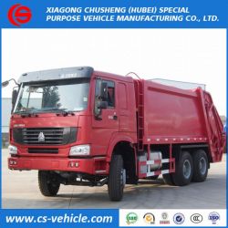 HOWO 6X4 16m3 16cbm Compressed Waste Collection Trucks Garbage Cleaning Truck for Sale
