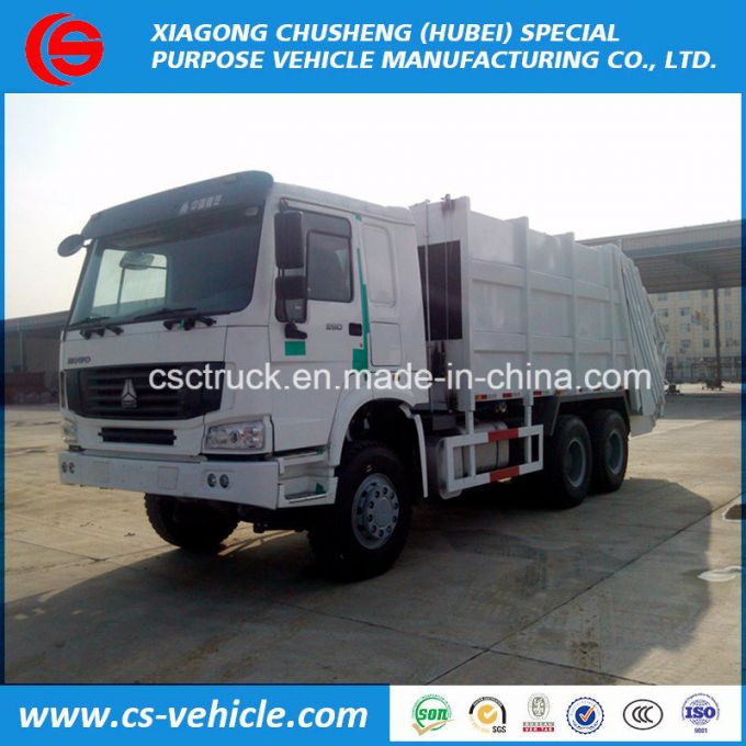 Sinotruck HOWO 6X4 16cbm 16m3 10t Garbage Compactor Truck 