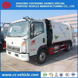 HOWO 5m3 Garbage Truck 5cbm Waste Collector Truck