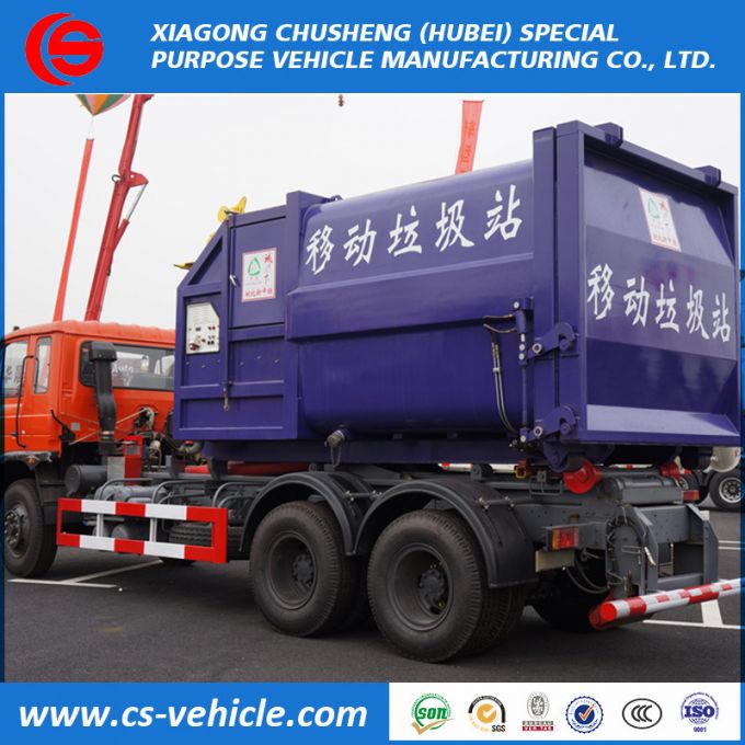 HOWO/Dongfeng 6X4 10tons 20tons Hook Lift Garbage Truck for Sale 