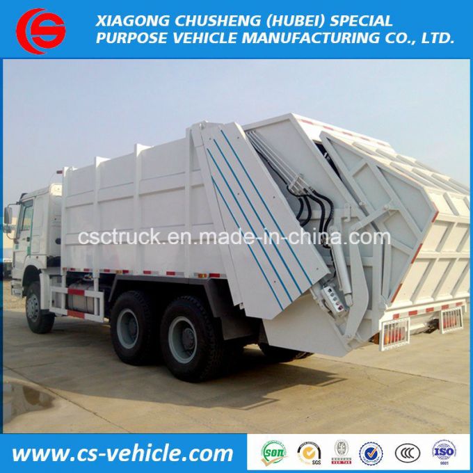 Sinotruck HOWO 10-Wheeler 16cbm 16m3 10t Compressed Garbage Truck 