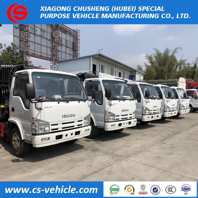 Waste Collection Isuzu Mini 4.5m3 Garbage Trucks 5m3 on Sale 