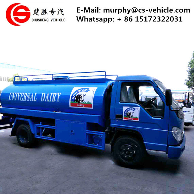 Foton 4X2 6m3 Milk Tanker Truck for Sale 