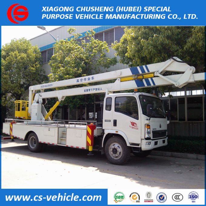 Sinotruk HOWO 6 Wheels 16m, 18m Aerial Bucket Truck 22m High Altitude Operation Truck 