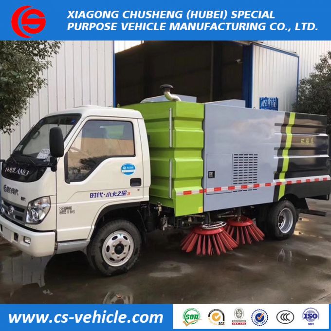 High Efficiency Cheaper Price 4X2 Vacuum Road Sweeper Trucks 5m3 for Sale 