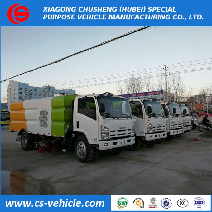 High Efficient Street Cleaning Road Washing Dust Collecting 4X2 Isuzu Vacuum Street Sweeper Trucks f 