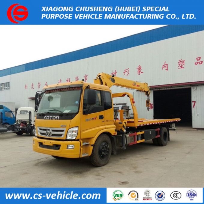 Foton 4X2 Truck with Crane 10 Tons Used Truck Mounted Crane for Sale 