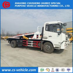 Dongfeng 4X2 One Drive Three 8tons 10tons Flatbed Towing Truck