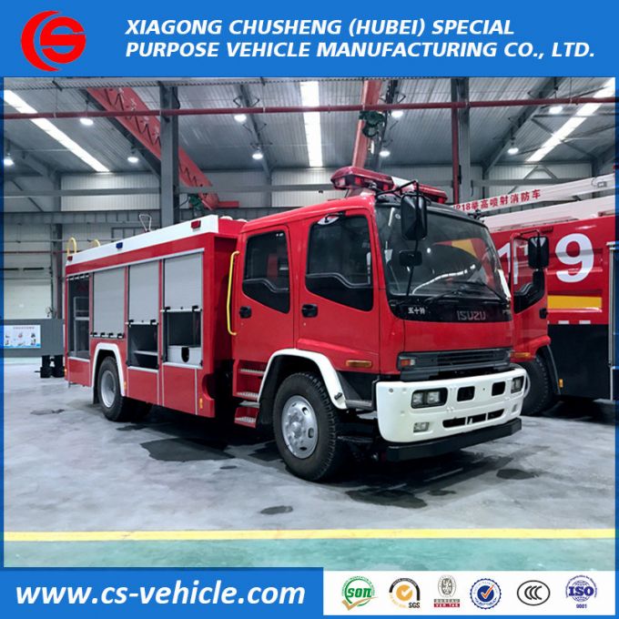 Isuzu 4X2 Emergency Fire Truck Fire Rescue Truck Fire Fighting Truck with Water and Foam Tank 