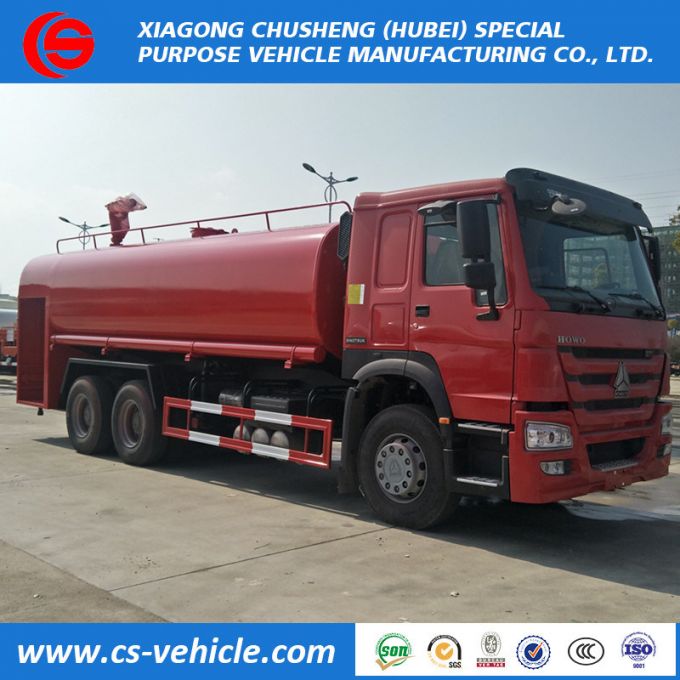 HOWO 6X4 20 Tons Industrial Fire Fighting Water Sprinkler Trucks 20000L Water Spraying Trucks 