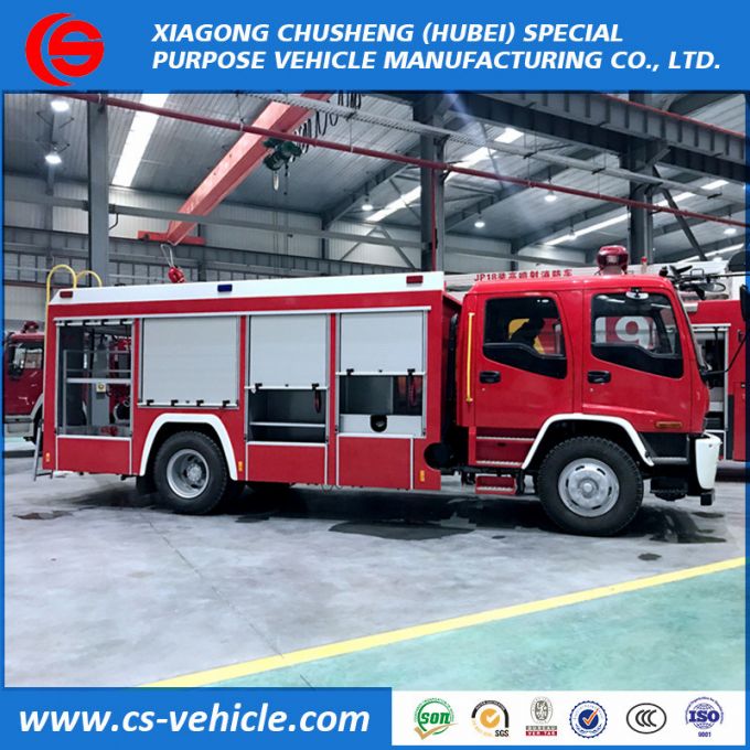 Isuzu 4X2 190HP Fire Extinguisher Truck Rescue Fire Truck Fire Fighting Truck with Water and Foam Ta 