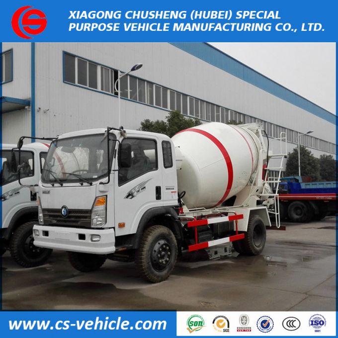 Sinotruk Wangpai 4X2 6 Wheeler 5m3 Concrete Mixer Truck Small 6m3 Concrete Mixer Truck 