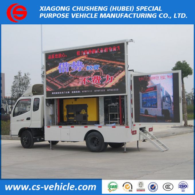 Foton P8 P10 Small Mobile Advertising Truck with LED Screen 