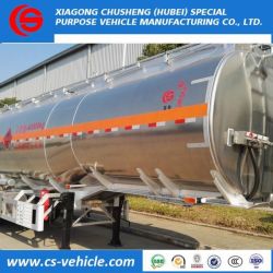 45000L Aluminum Alloy Oil Fuel Tank Semi Trailer