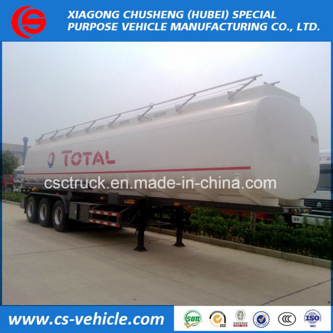 Total Standard Tri-Axle 45000 Liters Diesel/Gasline/Oil Tanker 36 Tons Fuel Tank Trailer 