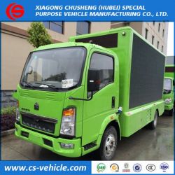 Sinotruk HOWO 4X2 LED Screen P8 P10 Small LED Advertising Truck for Sale