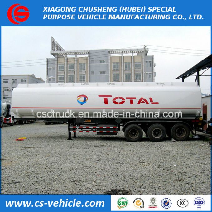 Total Standard Tri-Axle 45cbm Diesel/Gasline/Oil Tanker 45000 Liters Fuel Tank Trailer 