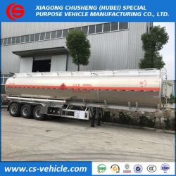 Tri-Axle 50000L Fuel Tank Trailer 50m3 Aluminum Fuel Tank Trailer