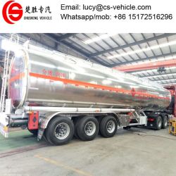 Aluminium Alloy 40000 Liters 3 Axles Fuel Tanker Trailer