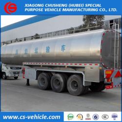 3 Axle 35000L Insulated Milk Transport Tank Semi Trailer