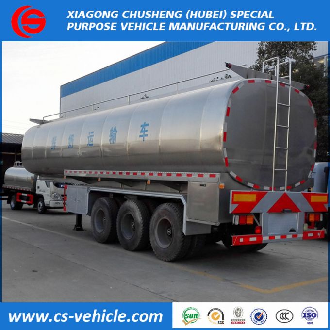 3 Axle 35000L Insulated Milk Tank Semi Trailer 