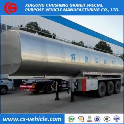 3 Axle 35000L Insulated Milk Transport Tank Trailer