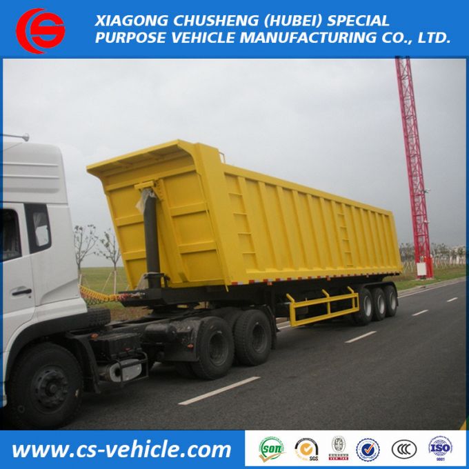 3 Axle 40t Rear Dump Truck Trailer Tipper Semi Trailer Images 1