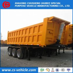 Tri-Axle Rear 40m3 Tipper Dumper Trailer Hydraulic Lift Dump Trailer