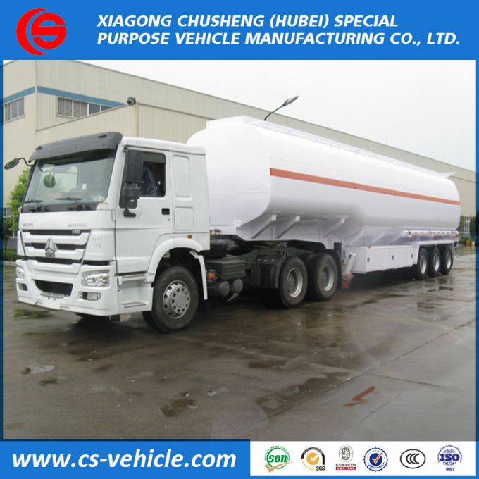 3 Axle 40000L-50000L Water Delivery Tank Semi Trailer for Sale 