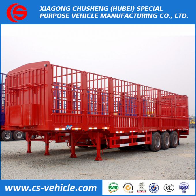 Factory Sale 3 Axle 50t Warehouse Semi-Trailer with Gooseneck 