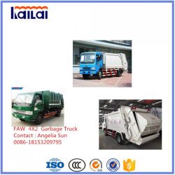 FAW Garbage Truck 6 Cbm Compressed Garbage Truck 2018