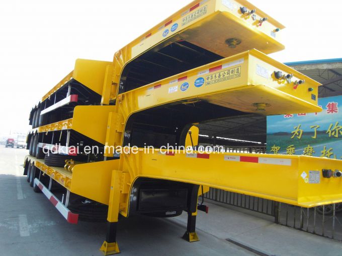 60 Tons 3 Axles Low Bed Semitrailer 