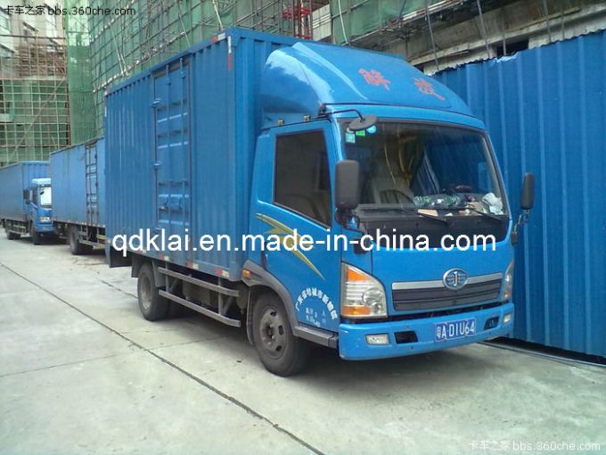 4X2 FAW Truck 3 Ton Van Box Truck for Sale Images 1