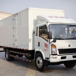 HOWO Popular 4X2 4/5ton Light Cargo Truck Van Box Truck