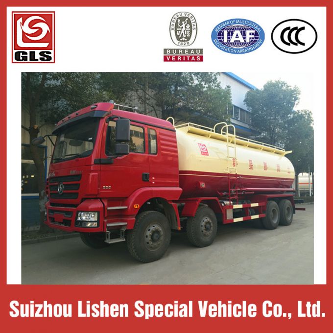 8X4 Heavy Duty Shacman 335HP Bulk Cement Discharge Truck 