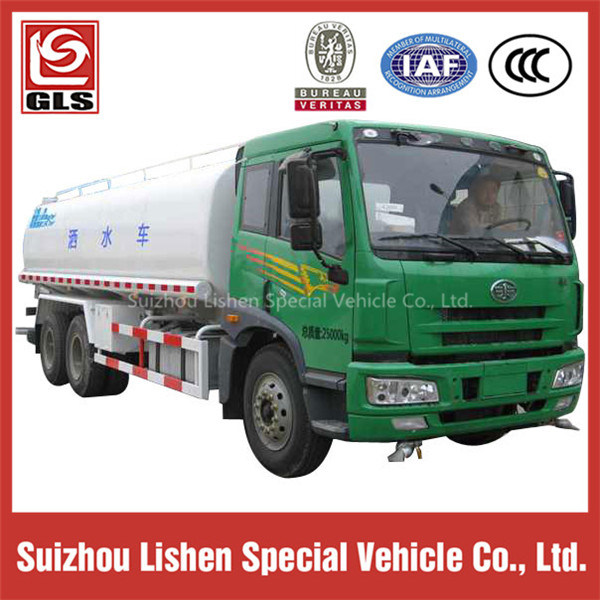 6X4 FAW 15000L Water Tank Truck 