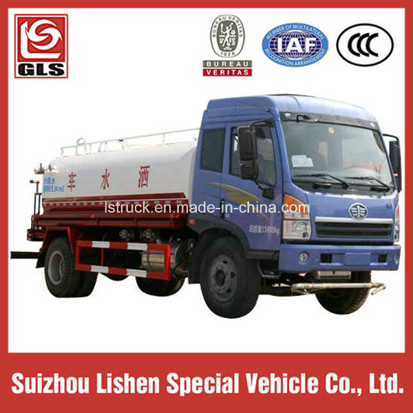 4X2 FAW 10000L Water Tank Truck 