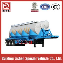 Tri Axle 45000L Tank Semi Trailer for Flour Delivery