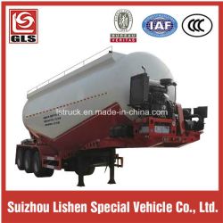 Tri-Axle Carbon Steel Bulk Powder Material Tank Semi Trailer