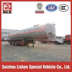 Liquid Heating Bitumen Semi Trailer 3 Axles 30 Cbm Liquid Asphalt Insulation Tanker Transport