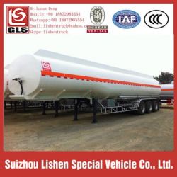 Oil Tanker Semi Trailer Stainless Steel 40000 Liter Fuel Tanker