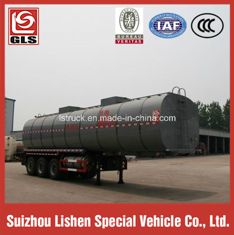 3 Axle 38000L Tank Semi Trailer for Edible Oil with Insulation Function 