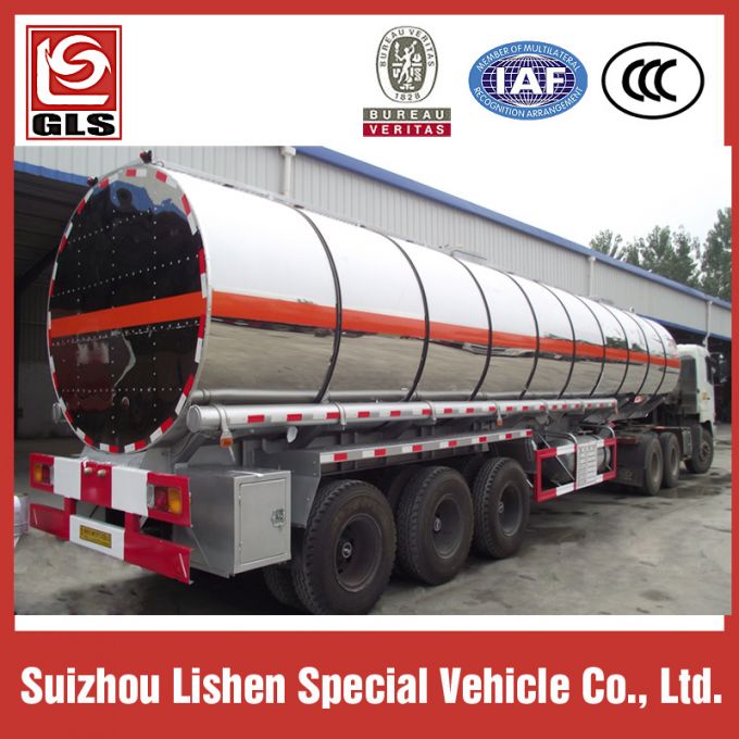 Milk Tank Semi Trailer Heat Preservation 30kl-39kl 