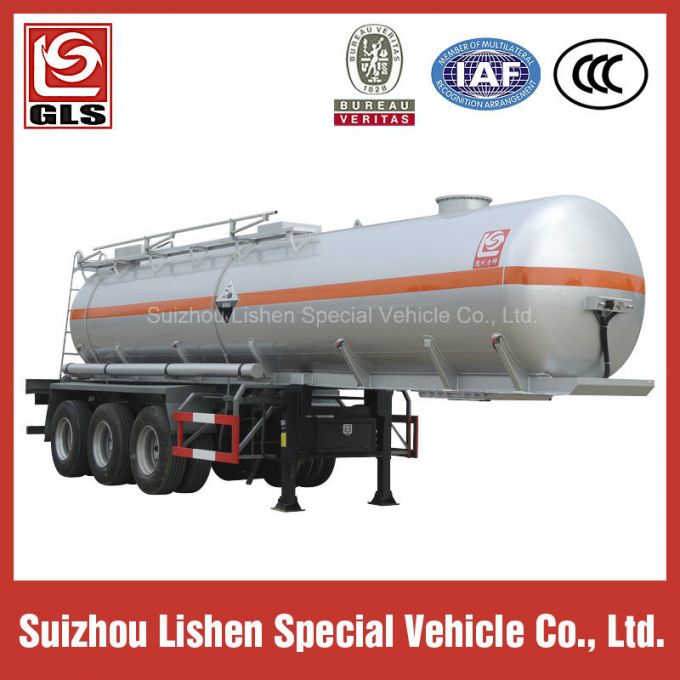 Tri-Axle 3 Compartments Corrosive Liquid Tank Semi Trailer 